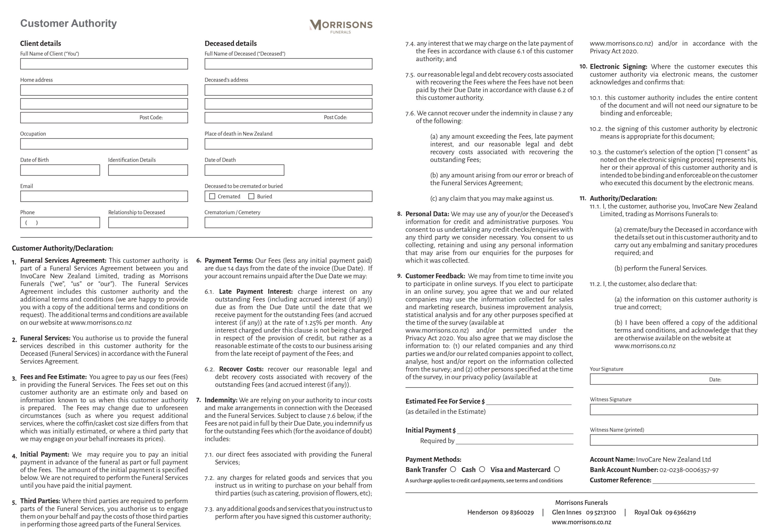Authority Form 2025